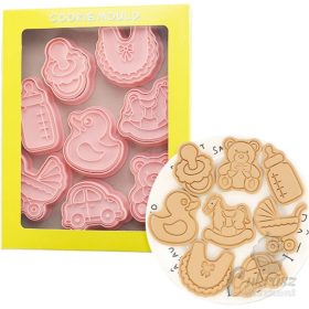 D kiszúró mintázó babás 8db-os