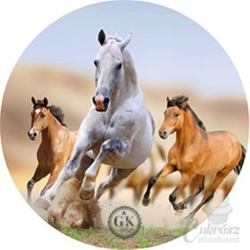 GY díszített ostyalap lovak I. 20cm