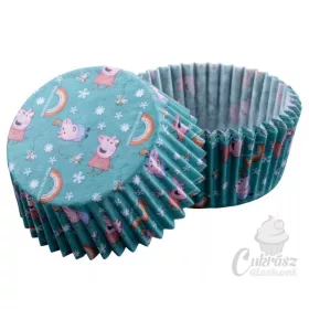 NL muffin kapszli Peppa türkiz 50db