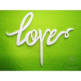 Díszítő beszúró fa LOVE 16*20cm