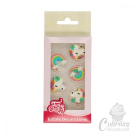 NL FC cukordísz szivárvány&unikornis 12db