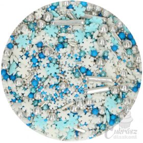 NL FC szórócukor hópelyhes mix kék-fehér 65g