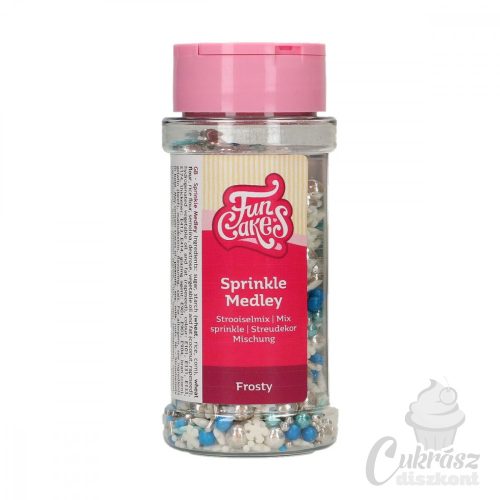 NL FC szórócukor hópelyhes mix kék-fehér 65g