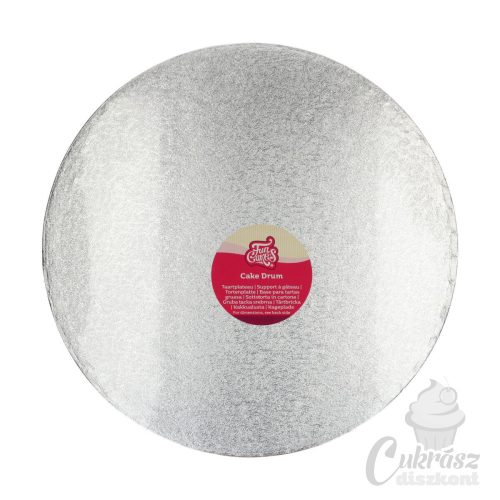 NL tortadob kerek ezüst 25cm