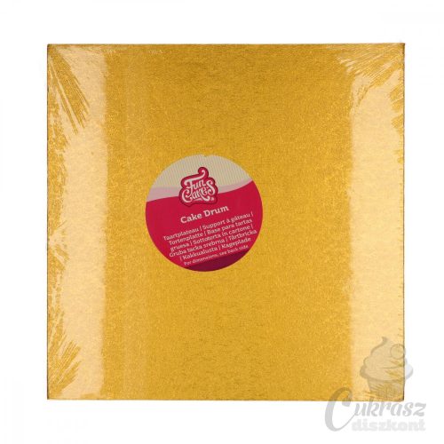 NL tortadob négyzet arany 30,5cm