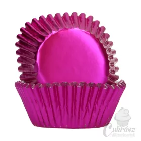 NL muffin kapszli fóliázott metálpink 48db
