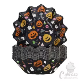 NL muffin papír merev Halloween 48db