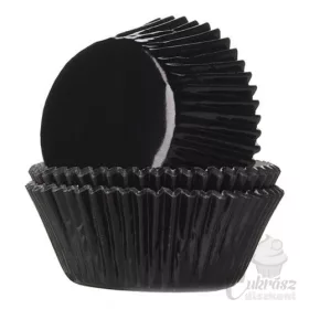 NL muffin kapszli fekete fóliázott 24db