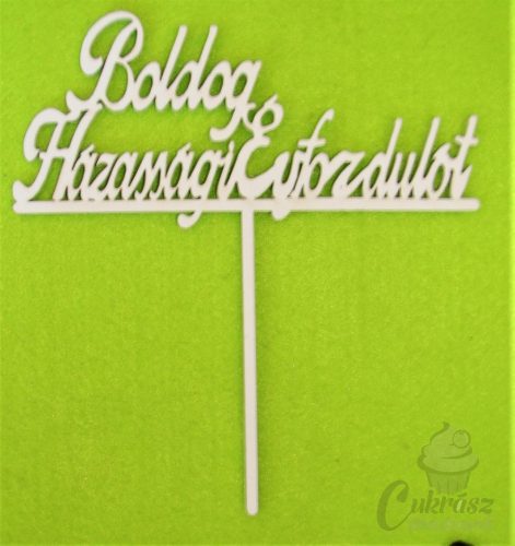 Díszítő beszúró fa Boldog Házassági Évfordulót