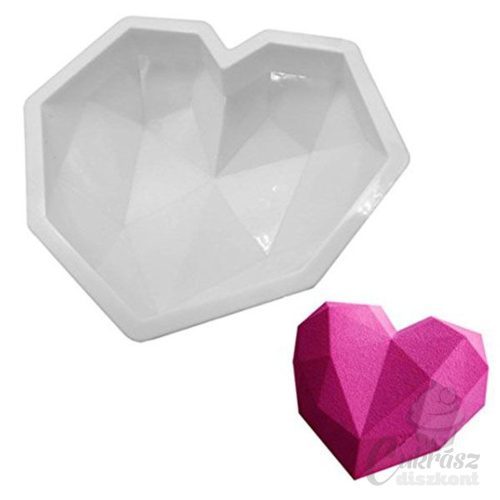W szilikon forma - Origami szív 1