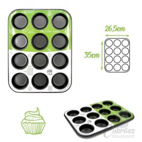 HD muffin sütő forma 12 üreg