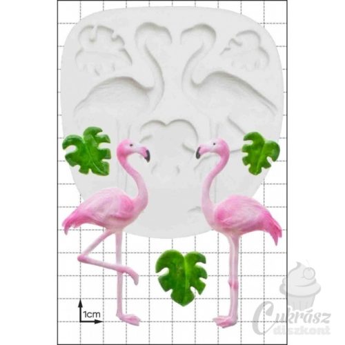 D szilikon forma flamingok 101*99*11mm