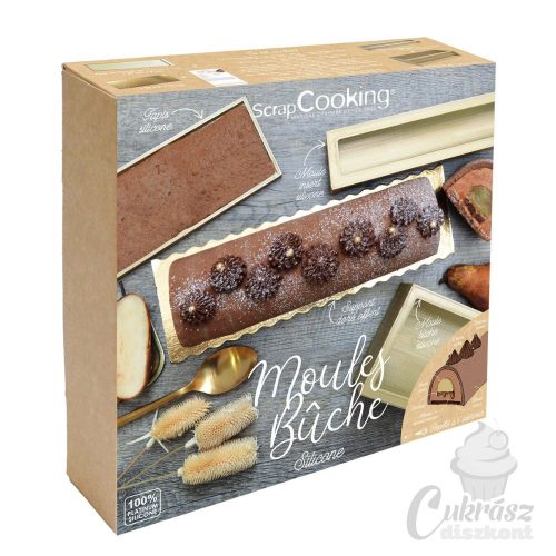 NL SC szilikon fatörzs /yule log/ szett