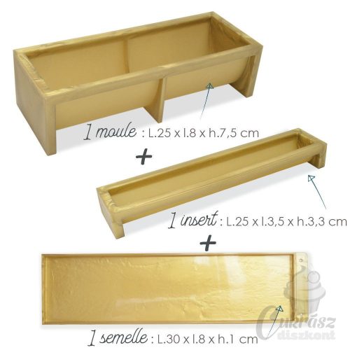 NL SC szilikon fatörzs /yule log/ szett