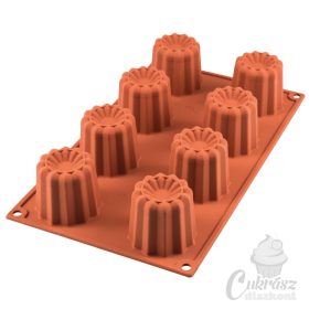 NL Silikomart canelé forma 8 üreg