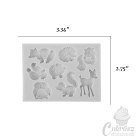 VZ szilikon forma erdei állatok