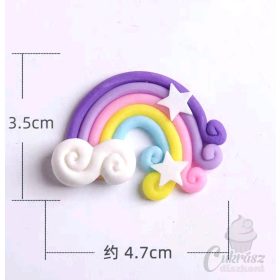 VZ tortadekor szivárvány lilás