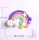 VZ tortadekor szivárvány lilás