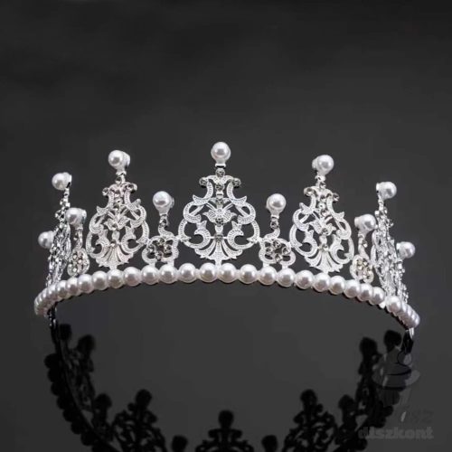 VZ tortadísz tiara ezüst 16*5,5cm