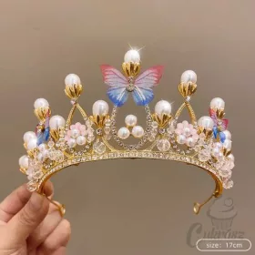 VZ tortadísz tiara pillangós