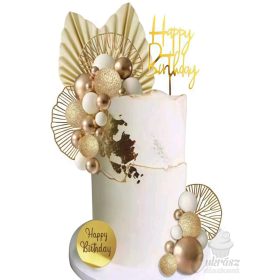 VZ tortadísz szett arany 33db