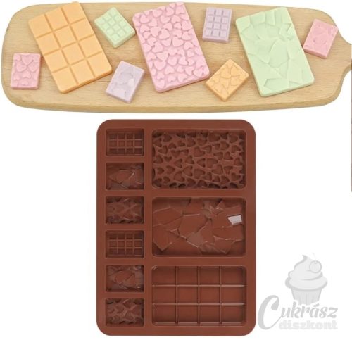 VZ szilikon csokiforma 3+6 tábla