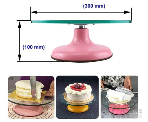 VZ tortaállvány üveg 30cm