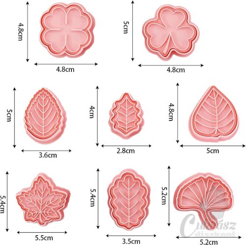 VZ kiszúró mintázó levelek 8db-os