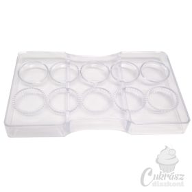 VZ csokiforma müa. körök 10 üreg 3,5cm