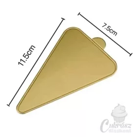 VZ papírtálca arany háromszög 11,5*7,5cm 50db