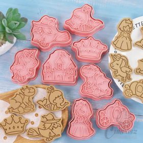 VZ kiszúró mintázó hercegnős mese 8db-os