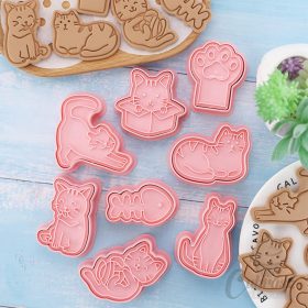 VZ kiszúró mintázó macskás 8db-os