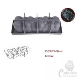 VZ szilikon forma buborék buche 25*8cm