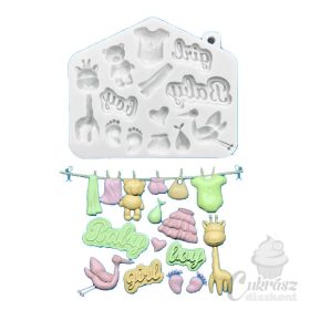 VZ szilikon forma baba dolgok