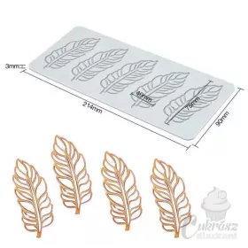 VZ szilikon tuille forma levelek 9*21,4cm