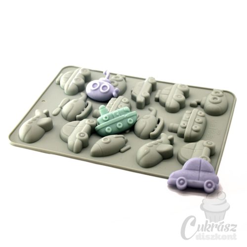 VZ szilikon csokiforma járművek 14 üreg