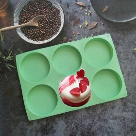 VZ szilikon forma betét körök 10*3cm 6 üreg