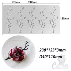 VZ szilikon tuille forma faágak 23,8*12,3cm