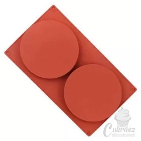 VZ szilikon forma betét körök 14*3cm 2 üreg
