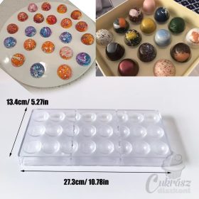 VZ csokiforma müa. félgömb 24 üreg