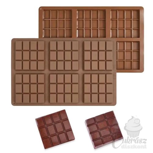 VZ szilikon csokiforma 6 tábla