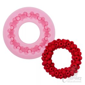 VZ szilikon forma málna koszorú mini 9cm