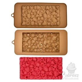 VZ szilikon csokiforma málnás táblás 20*10cm