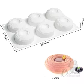 VZ szilikon forma mini pavlova 6 üreg