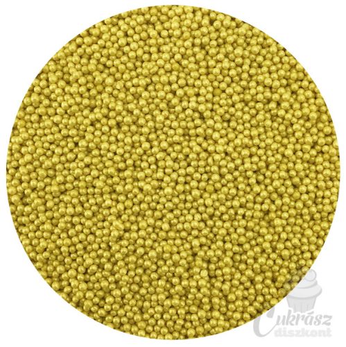 W dekorgyöngy puha arany 2mm 100g