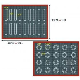 W szilikon air sütőlap 30*40cm ekler/kerek