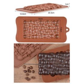 W szilikon forma - csokitábla buborék